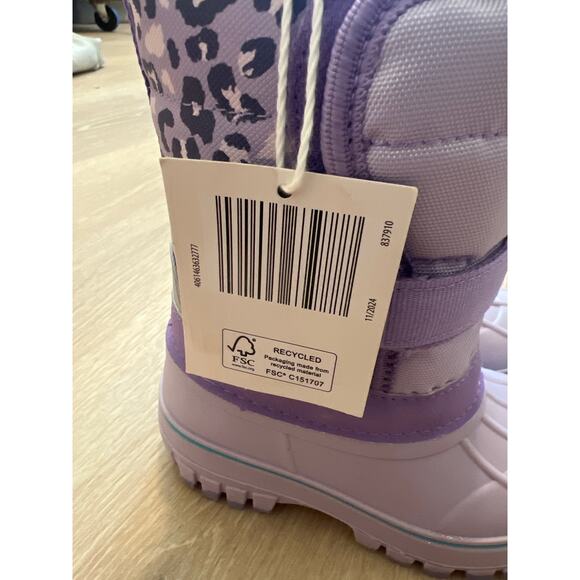 Lily & Dan Toddler Size 7/8 Sherpa-Lined Winter Snow Boots Waterproof-Insulated - Picture 6 of 6